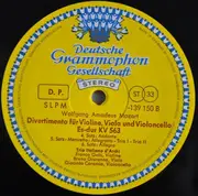 LP - Mozart , Trio Italiano D'Archi - Divertimento KV 563 - tulip rim