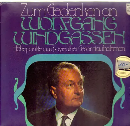 Wolfgang Windgassen - Zum Gedenken An Wolfgang Windgassen