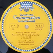 10'' - Wolfgang Amadeus Mozart - Monique Haas , Berliner Philharmoniker , Ferdinand Leitner - Konzert Für Klavier Und Orchester A-dur KV 488 - Stitched FOC
