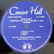 LP - Wolfgang Amadeus Mozart - NDR Sinfonieorchester Dirigent: Pierre Monteux - Sinfonie In D-dur KV 385 / Sinfonie In Es-dur KV 543