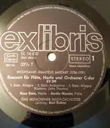 LP - Mozart - Konzert Für Flöte, Harfe Und Orchester C-dur, KV 299 / Konzert D-dur Für Flöte Und Orchester, KV 314 / Andante C-dur Für Flöte Und Orchester, KV 315