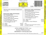 CD - Mozart - Violinkonzerte Nr. 3&5 • Violin Concertos • Concertos Pour Violon KV 216 & KV 219