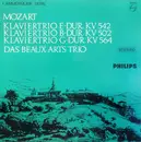 LP - Mozart - Klaviertrio E-Dur KV 542 / Klaviertrio B-Dur KV 502 / Klaviertrio G-Dur KV 564