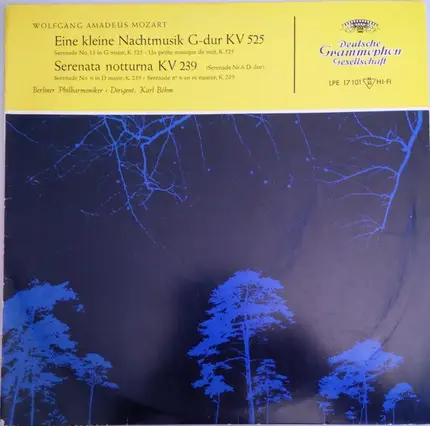 Wolfgang Amadeus Mozart/ Berliner Philharmoniker , Karl Böhm - Eine Kleine Nachtmusik G-dur KV 525 / Serenata Notturna KV 239