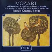 CD - Mozart / Brandis Quartet - Streichquartette KV 837 & 590