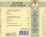CD - Mozart / von Weber - Clarinet Concertos / Concertino / Andante And Hungarian Rondo