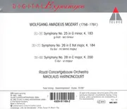 CD - Mozart - Symphonies Nos. 25, 26 & 28