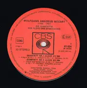 LP - Wolfgang Amadeus Mozart - Isaac Stern / Alexander Schneider / Leonard Rose / Jean-Pierre Rampal - Die Flötenquartette: Nr. 1 D-dur KV 285, Nr. 2 G-dur KV 285a, Nr. 3 C-dur KV 285b, Nr. 4 A-dur KV 298