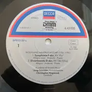 LP - Mozart - Symphonies 29 & K19a; Divertimento K136 - + booklet