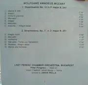 CD - Mozart - Divertimentos - No. 10 In F Major, K.247 / No. 11 In D Major, K.251