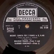 LP - W.A Mozart - Schumann - Sonate For 2 Pianos In D, Kv 448 / Andante And Variations For 2 Pianos, 2 Cellos And Horn/ Etude In Form Of A Canon, Op. 56, No. 4 (Arr. Debussy) - FFSS