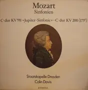 LP - Wolfgang Amadeus Mozart - Staatskapelle Dresden Conductor Sir Colin Davis - Sinfonien C-dur KV 551 'Jupiter-Sinfonie' • C-dur KV 200 (173e)