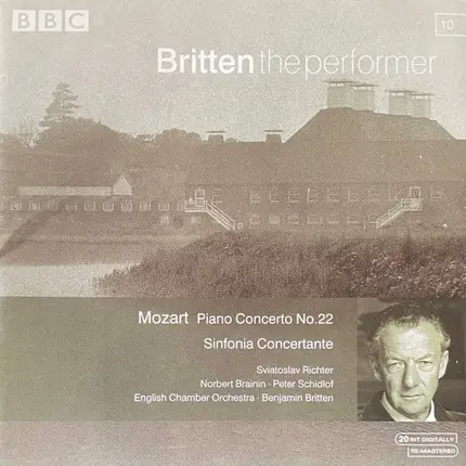 Wolfgang Amadeus Mozart - Sviatoslav Richter , Norbert Brainin · Peter Schidlof , English Chamber O - Piano Concerto No. 22 / Sinfonia Concertante