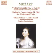 Mozart - Violin Concerto No. 4, K. 218 (Violinkonzert, Concerto Pour Violon) / Sinfonia Concertante, K. 364