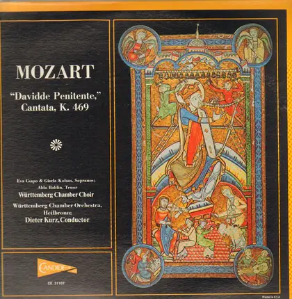 Wolfgang Amadeus Mozart - Württembergischer Kammerchor , Württembergisches Kammerorchester , Dieter - Davidde Penitente, Cantata, K. 469