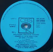 LP - Mozart - Violin Concerto No.3 In G Major, K. 216 - Violin Concerto No.4 In D Major, K 218