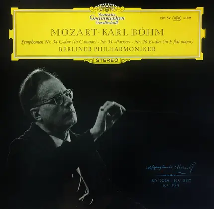 Mozart • Böhm w/ Berliner Philharmoniker - Symphonien Nr. 34 C-Dur (In C Major) • Nr. 31 »Pariser« • Nr. 26 Es-Dur (In E Flat Major)