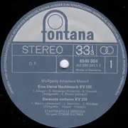 LP - Mozart / Staatskapelle Dresden, Otmar Suitner - Eine Kleine Nachtmusik KV 525 · Serenata Notturna KV 239 · Sinfonie A-Dur KV 201