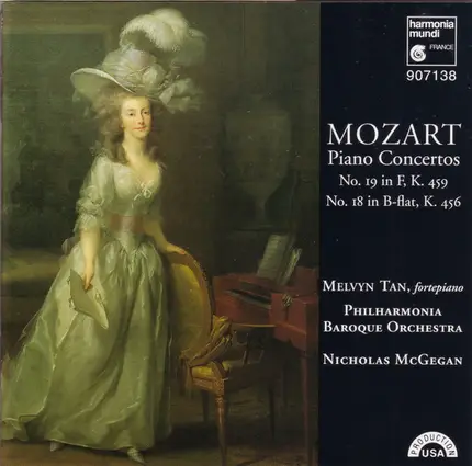Wolfgang Amadeus Mozart , Melvyn Tan , Philharmonia Baroque Orchestra , Nicholas McGegan - Piano Concertos K. 456, K. 459