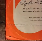 LP - Mozart - Klavierkonzert Nr. 20 D-Moll KV 466 - Klavierkonzert Nr. 23 A-Dur KV 488
