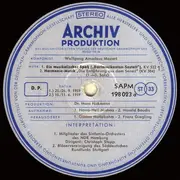 LP - W.A. Mozart - Ein Musikalischer Spaß KV 522 /'Die Entführung Aus Dem Serail' (Nach KV 384) / Divertiment KV 196 F