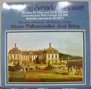 LP - Wolfgang Amadeus Mozart , Nicanor Zabaleta , Wolfgang Schulz , Wiener Philharmoniker , Karl Böhm - Konzert Für Flöte Und Harfe KV 299 = Concerto Pour Flûte Et Harpe KV 299, Sinfonia Concertante KV 297 b