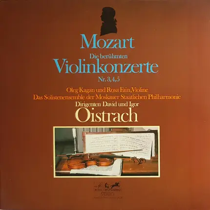 Mozart - Die Berühmten Violinkonzerte Nr. 3,4,5