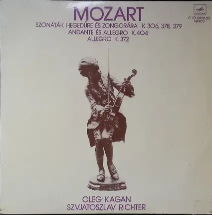 Mozart (Kagan, Richter) - Szonáták Hegedűre és Zongorára