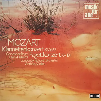 Mozart - Klarinettenkonzert KV 622, Fagottkonzert KV 191
