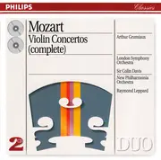 Double CD - Wolfgang Amadeus Mozart , Arthur Grumiaux , London Symphony Orchestra , Sir Colin Davis , New Philh - Violin Concertos (Complete) - Still Sealed