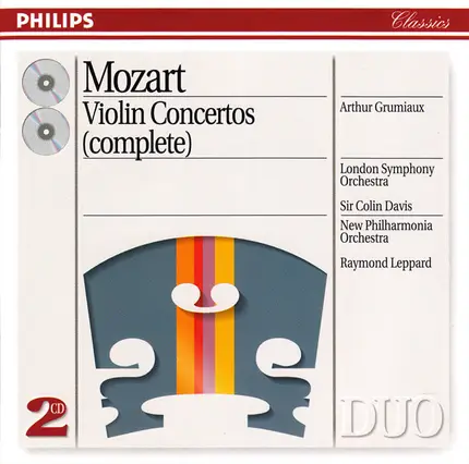 Wolfgang Amadeus Mozart , Arthur Grumiaux , London Symphony Orchestra , Sir Colin Davis , New Philh - Violin Concertos (Complete)