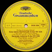 LP - Wolfgang Amadeus Mozart , Berliner Philharmoniker , Herbert von Karajan - Eine Kleine Nachtmusik, Serenaden Und Divertimenti