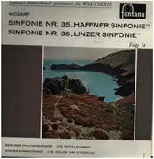 LP - Wolfgang Amadeus Mozart , Berliner Philharmoniker Ltg. Fritz Lehmann ; Wiener Symphoniker Ltg. Will - Sinfonie Nr. 35 'Haffner Sinfonie' / Sinfonie Nr. 36 'Linzer Sinfonie'