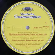 LP - Mozart - Divertimenti Für Bläser • For Winds