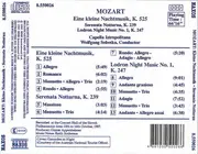 CD - Wolfgang Amadeus Mozart - Eine Kleine Nachtmusik • Serenata Notturna • Lodron Night Music