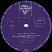 LP - Mozart /  Von Weber - Klarinettenquintette
