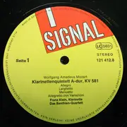 LP - Mozart / Weber - Klarinettenquintett KV 581 / Klarinettenquintett Op. 34