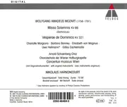 CD - Mozart - Missa Solemnis KV 66 'Dominicus' - Vesperae De Dominica KV 321