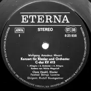 LP - Mozart - Konzerte Für Klavier Und Orchester C-dur KV 415 Und F-dur KV 459