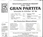 CD - Wolfgang Amadeus Mozart , Die Deutschen Bläsersolisten - Serenade No. 10 'Gran Partita'