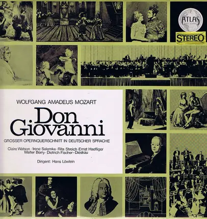 Wolfgang Amadeus Mozart , Dietrich Fischer-Dieskau , Irène Salemka , Rita Streich , Claire Watson , - Don Giovanni Grosser Opernquerschnitt In Deutscher Sprache