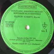 LP - Wolfgang Amadeus Mozart , Elinor Schmitt - Berühmte Klavierwerke