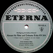 10'' - Mozart - Erwin Milzkott - Konzert Für Flöte & Orchester D-dur KV 314 / Divertimento D-dur KV 136 - Mono