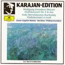 CD - Wolfgang Amadeus Mozart , Felix Mendelssohn-Bartholdy / Karajan - Violinkonzert Nr. 5 A-dur / Violinkonzert E-moll