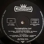 LP - Wolfgang Amadeus Mozart , Franz Schubert , Robert Schumann , Johannes Brahms , Hugo Wolf , Ilse Hol - Unvergängliches Lied