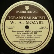 LP - Mozart - Concerto Per Violino E Orchestra K. 219 / Concerto Per Flauto, Arpa E Orchestra K. 299 - gatefold +booklet
