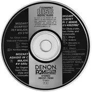 CD - Mozart - Quartet In F Major KV370 / Adagio In C Major KV 580a / Quintet In C Minor KV 406 (516b)