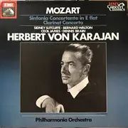 LP - Wolfgang Amadeus Mozart , Herbert von Karajan , Philharmonia Orchestra , Sidney Sutcliffe , Bernard - Sinfonia Concertant in E flat / Clarinet Concerto