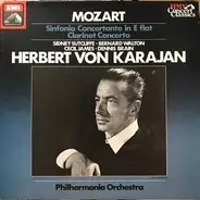 Wolfgang Amadeus Mozart , Herbert von Karajan , Philharmonia Orchestra , Sidney Sutcliffe , Bernard - Sinfonia Concertant in E flat / Clarinet Concerto