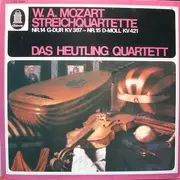 LP - Mozart / Heutling-Quartett - Streichquartette Nr.14 G-Dur KV 387 - Nr.15 D-Moll KV 421